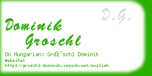 dominik groschl business card